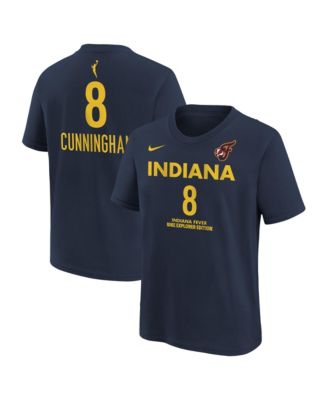 Nike Big Boys and Girls Sophie Cunningham Navy Indiana Fever Explorer Edition Name & Number T-Shirt