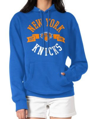 Женское худи G-III 4Her by Carl Banks Blue New York Knicks City Pullover