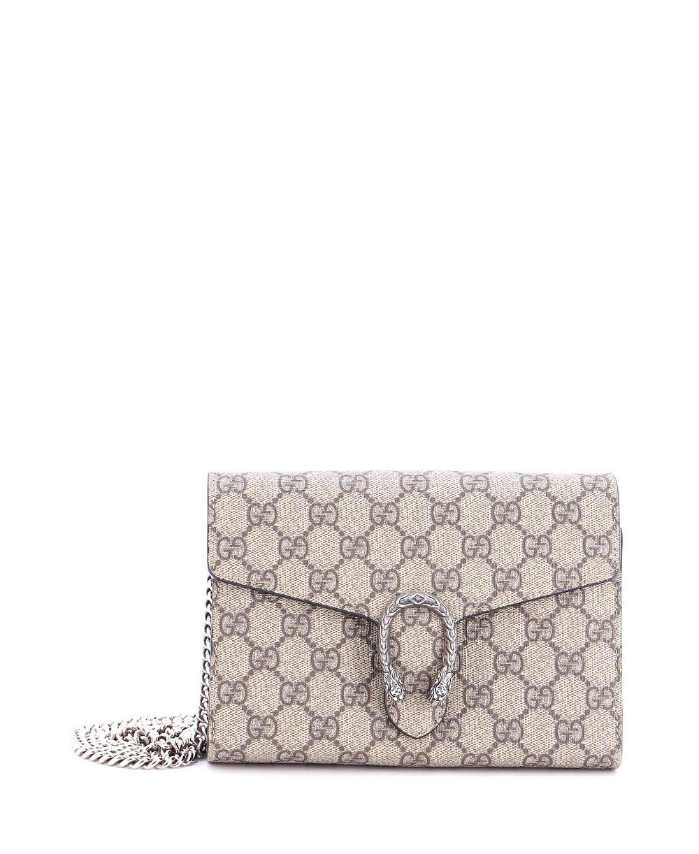 Gucci Small Dionysus кошелек с цепочкой GG Coated Canvas, б/у