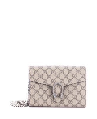 Gucci Small Dionysus кошелек с цепочкой GG Coated Canvas, б/у