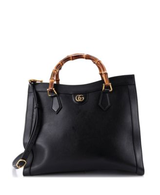 Сумка-тоут из кожи с бамбуковой ручкой Gucci Diana среднего размера, состояние нового товара
