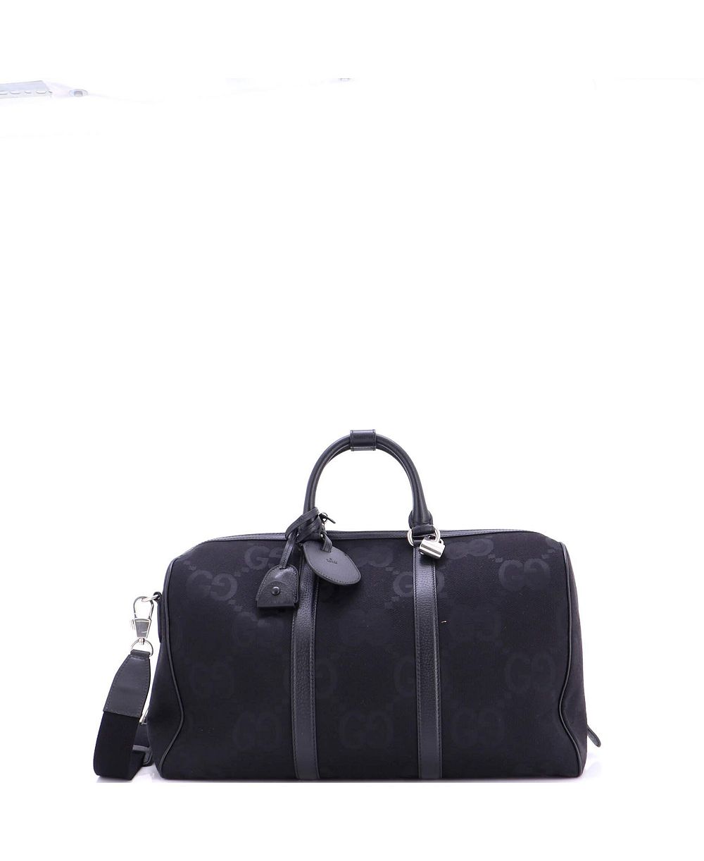 Pre-Owned Gucci Small Convertible Duffle Bag Jumbo GG Canvas