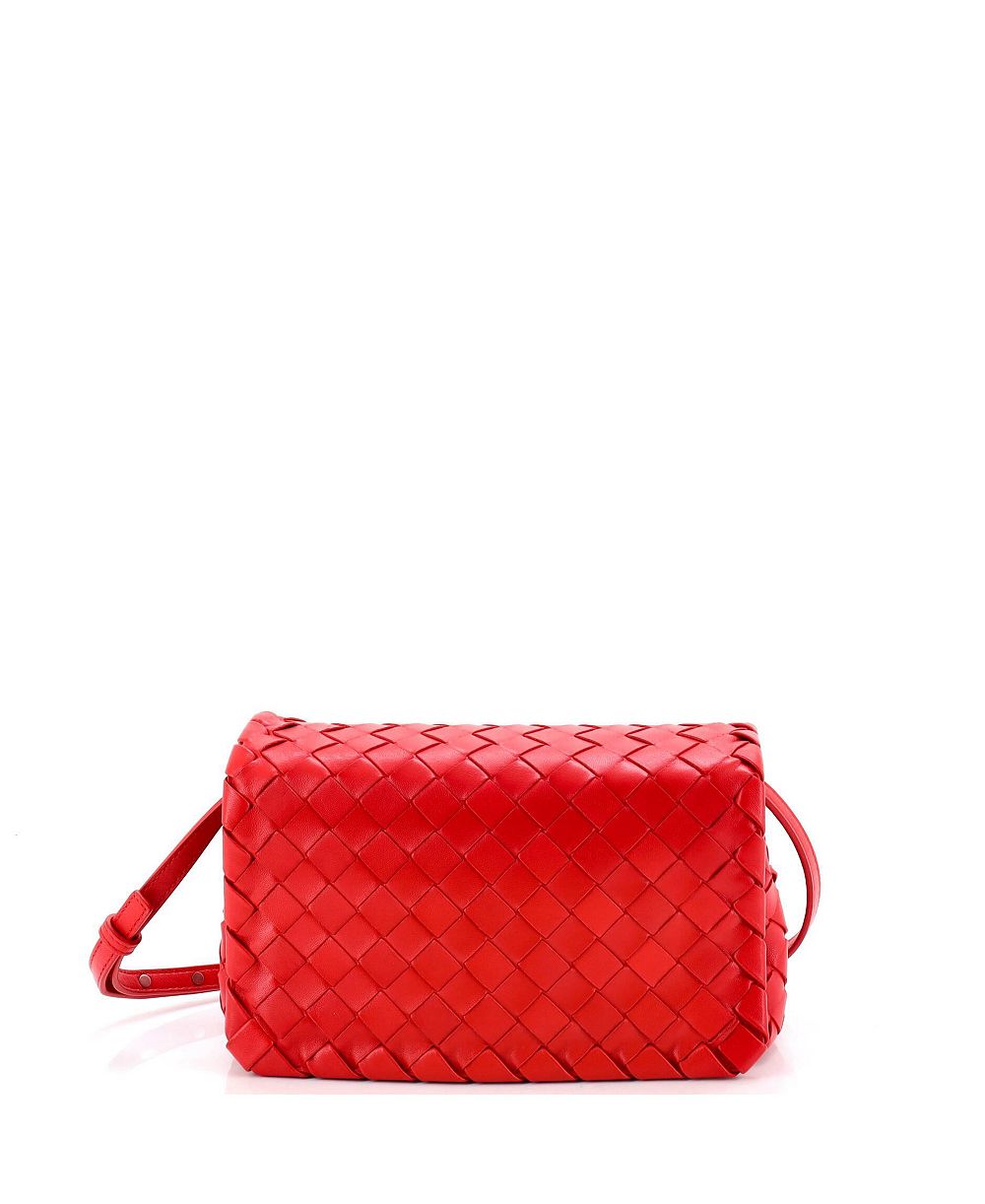 Pre-Owned Bottega Veneta Small Convertible Flap Shoulder Bag Intrecciato Nappa
