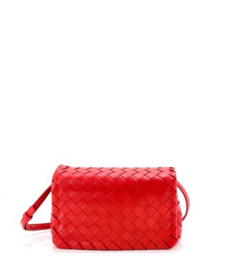 Pre-Owned Bottega Veneta Small Convertible Flap Shoulder Bag Intrecciato Nappa