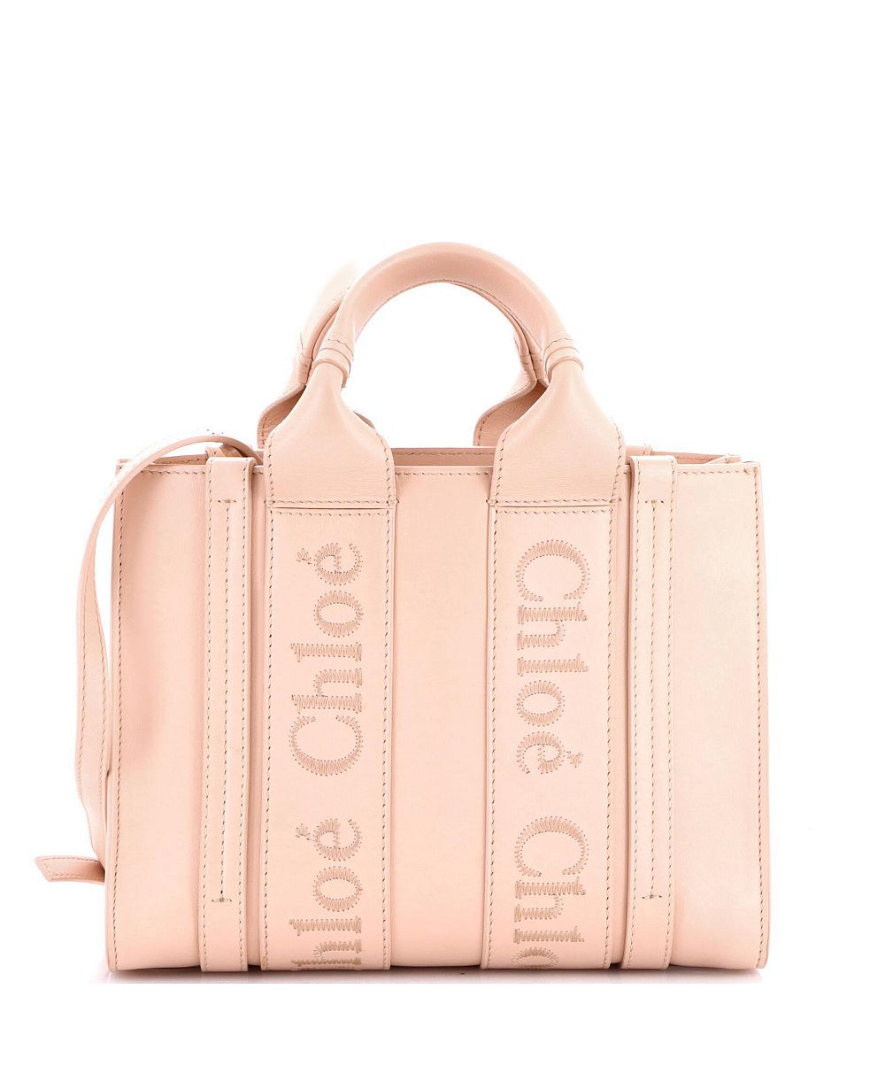 Pre-Owned Chloe Small Woody Convertible Tote Leather