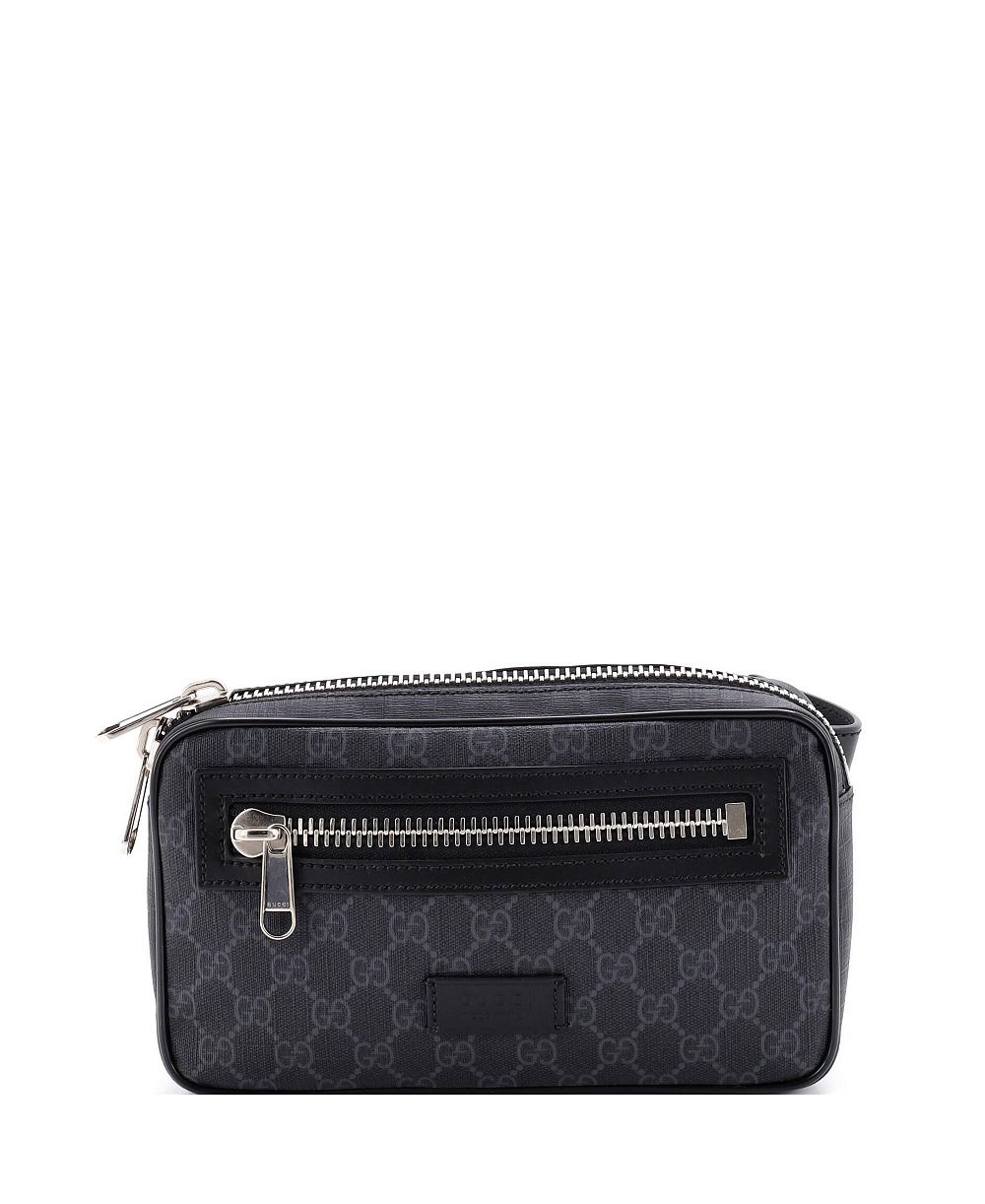 Gucci поясная сумка Small Soft Zip из покрытия GG Canvas, б/у