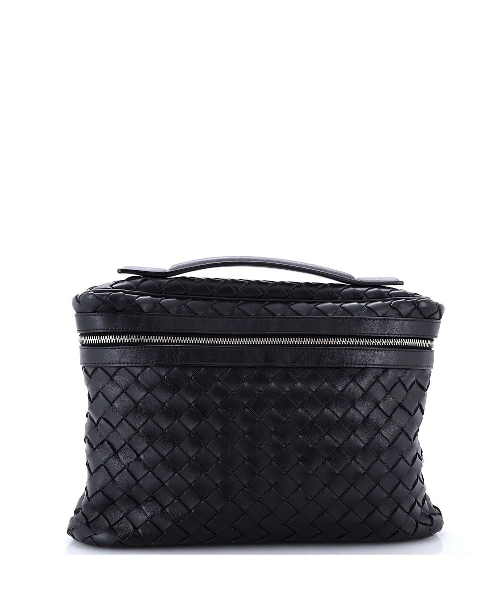 Pre-Owned Bottega Veneta Vanity Case Intrecciato Leather