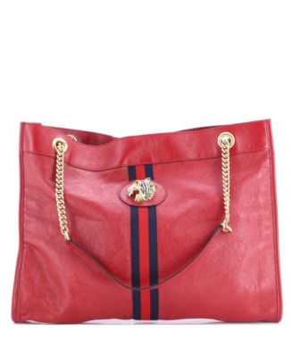 Б/у кожаная сумка Gucci Rajah Large Chain Tote