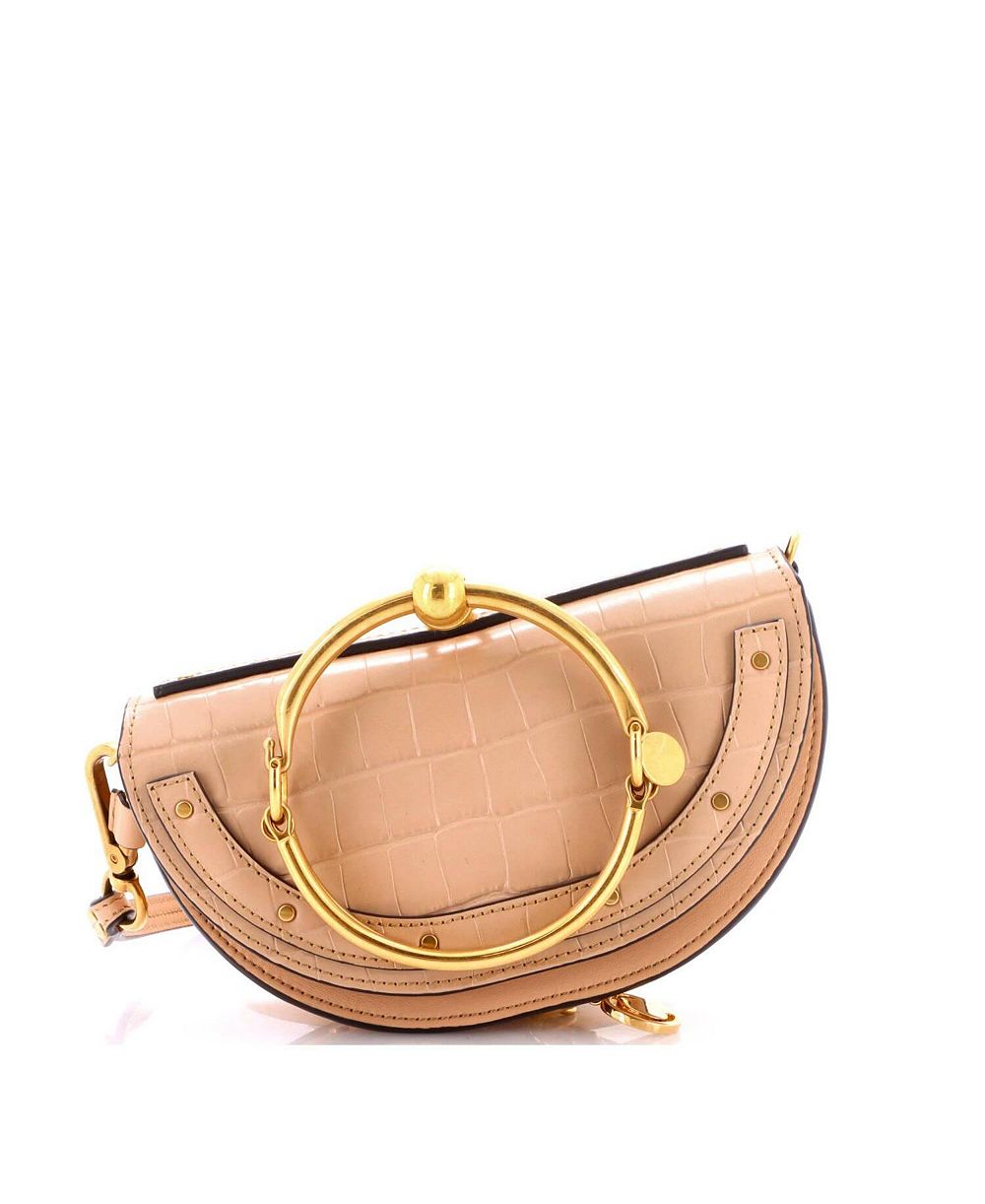 Сумка-кроссбоди Pre-Owned Chloe Mini Nile Embossed Leather