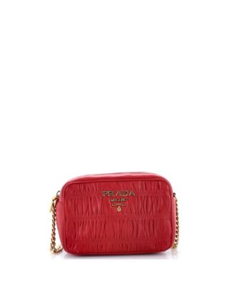 Pre-Owned Prada Mini Camera Bag Nappa Gaufre