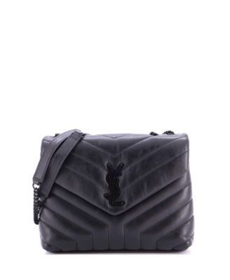 Б/у сумка на плечо Saint Laurent Small Loulou из кожи Matelasse Chevron