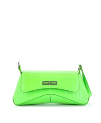 Pre-Owned Balenciaga Medium XX Flap Street Shoulder Bag Embossed Leather