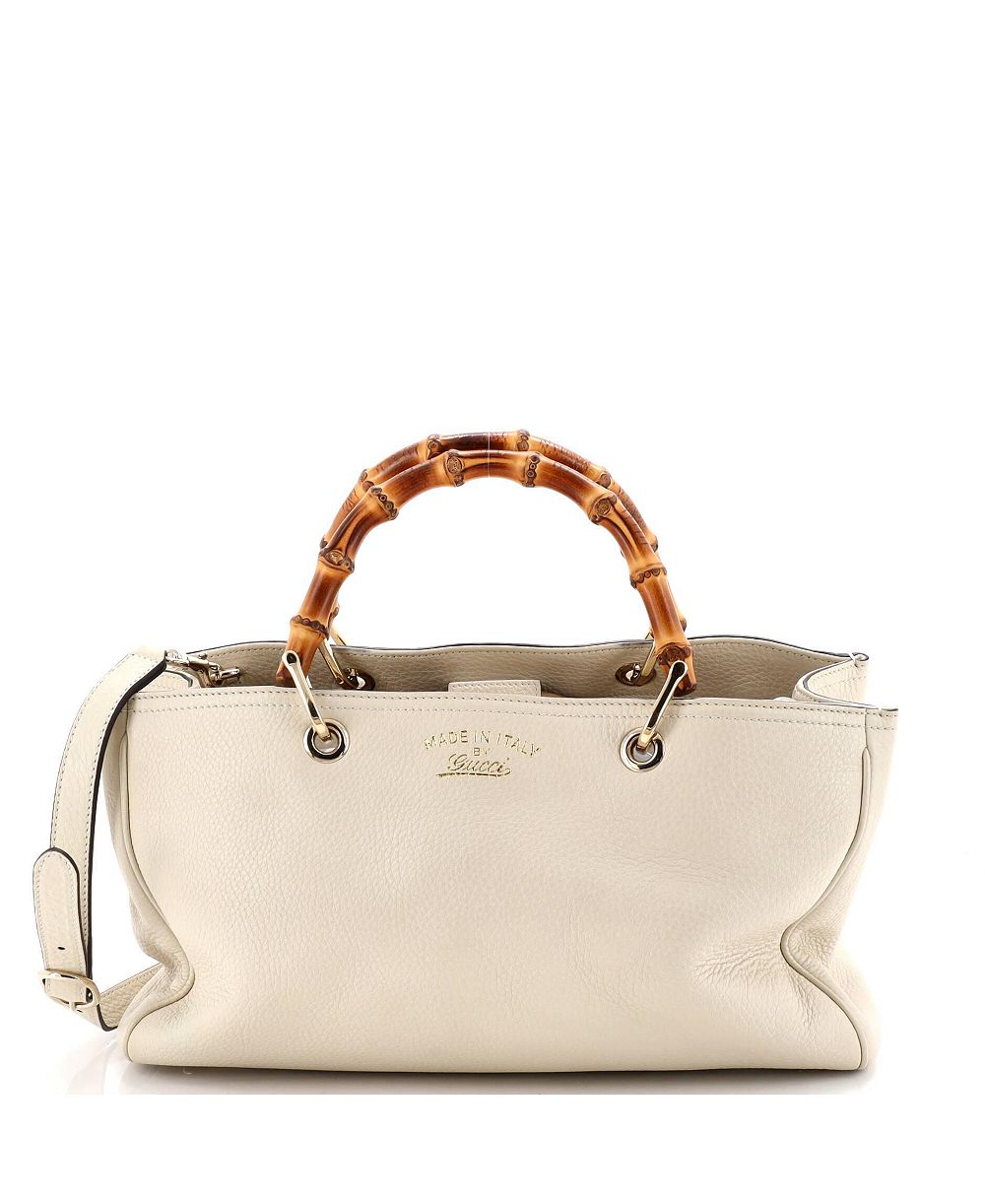 Pre-Owned Gucci Medium Bamboo Shopper Tote Leather