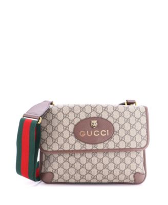 Gucci Neo Vintage Flap Messenger GG из покрытия Coated Canvas