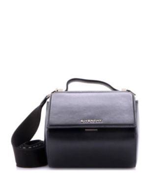 Pre-Owned Givenchy Mini Logo Strap Pandora Box Bag Leather
