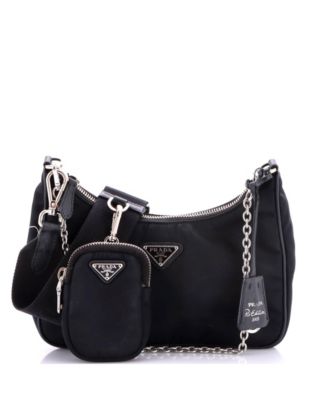 Pre-Owned Prada Small Re-Edition 2005 Shoulder Bag Tessuto