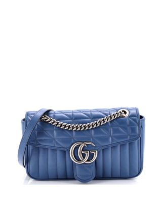Gucci Small GG Marmont сумка на клапане из кожи Matelasse