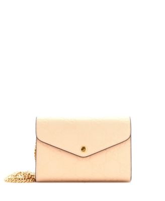 Б/у кошелек Gucci Envelope на цепочке из кожи Guccissima