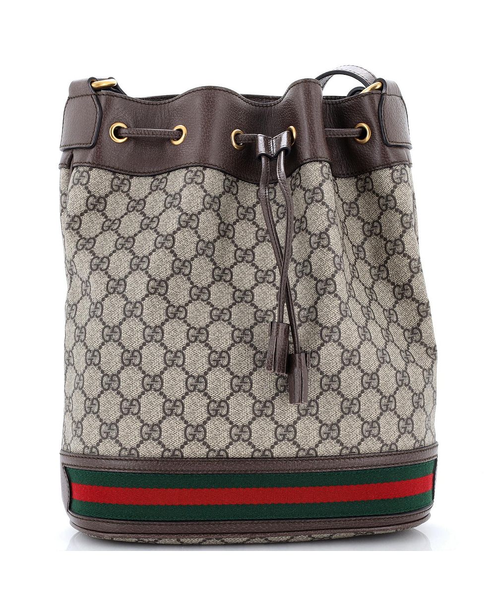 Pre-Owned Gucci Medium Ophidia Bucket Bag GG Coated Canvas