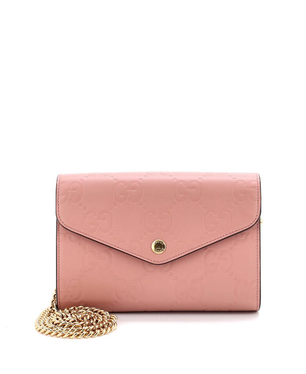 Кошелек Gucci Envelope on Chain Guccissima Leather, Pre-Owned