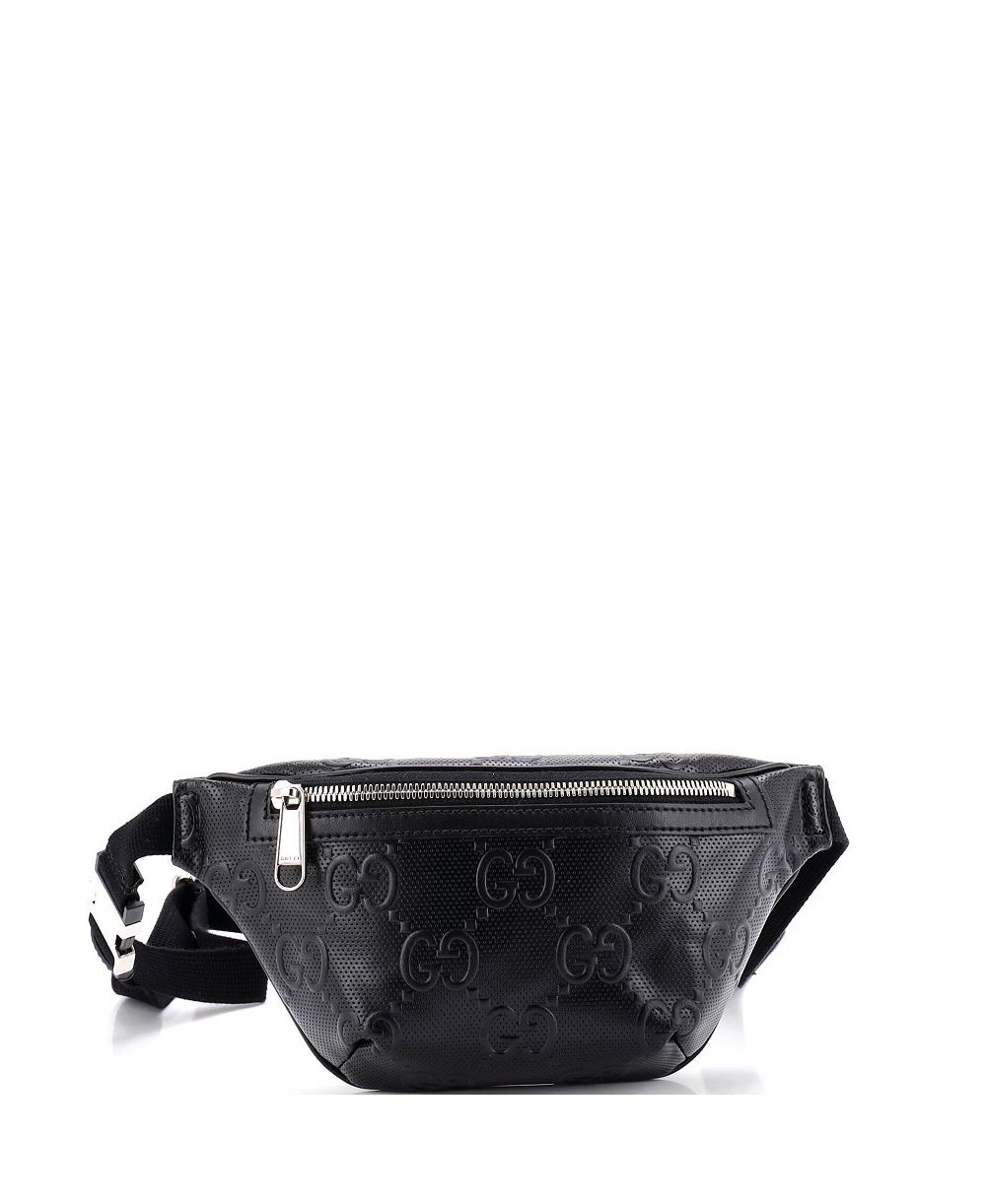 Pre-Owned Gucci маленькая сумка через плечо GG Embossed из перфорированной кожи