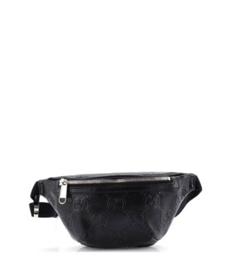 Pre-Owned Gucci Small Belt Bag GG Embossed Perforated Leather