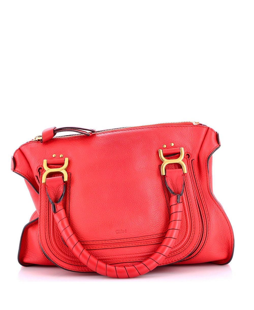 Pre-Owned Chloe Large Marcie Shoulder Bag Leather