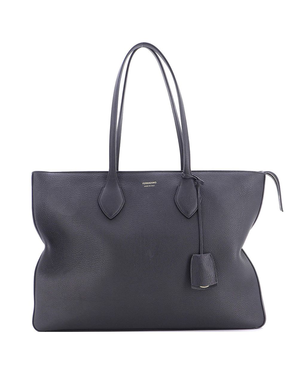 Б/у кожаная сумка-тоут Salvatore Ferragamo Large Fold Side Star