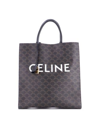 Celine сумка тоут Cabas Triomphe, покрытый холст, б/у