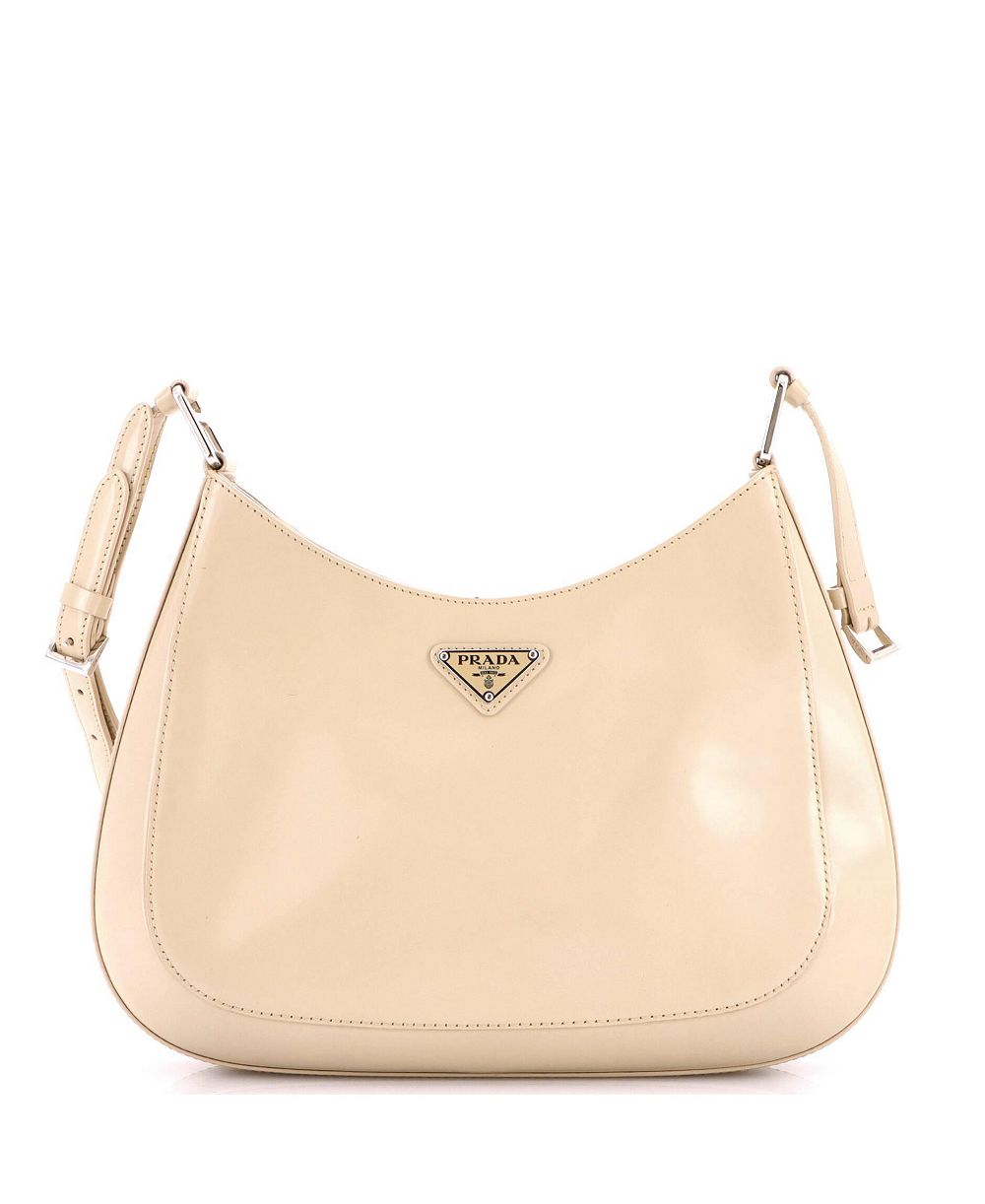Pre-Owned Prada Large Cleo Shoulder Bag Spazzolato Leather