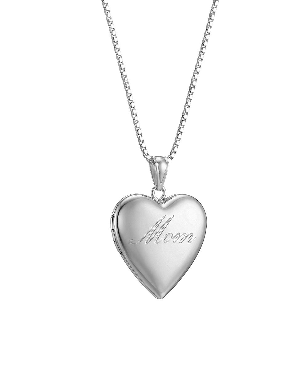 The M Jewelers Ожерелье-кулон с гравировкой Mom