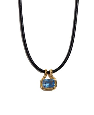 The M Jewelers Colored Cubic Zirconia Pendant Necklace