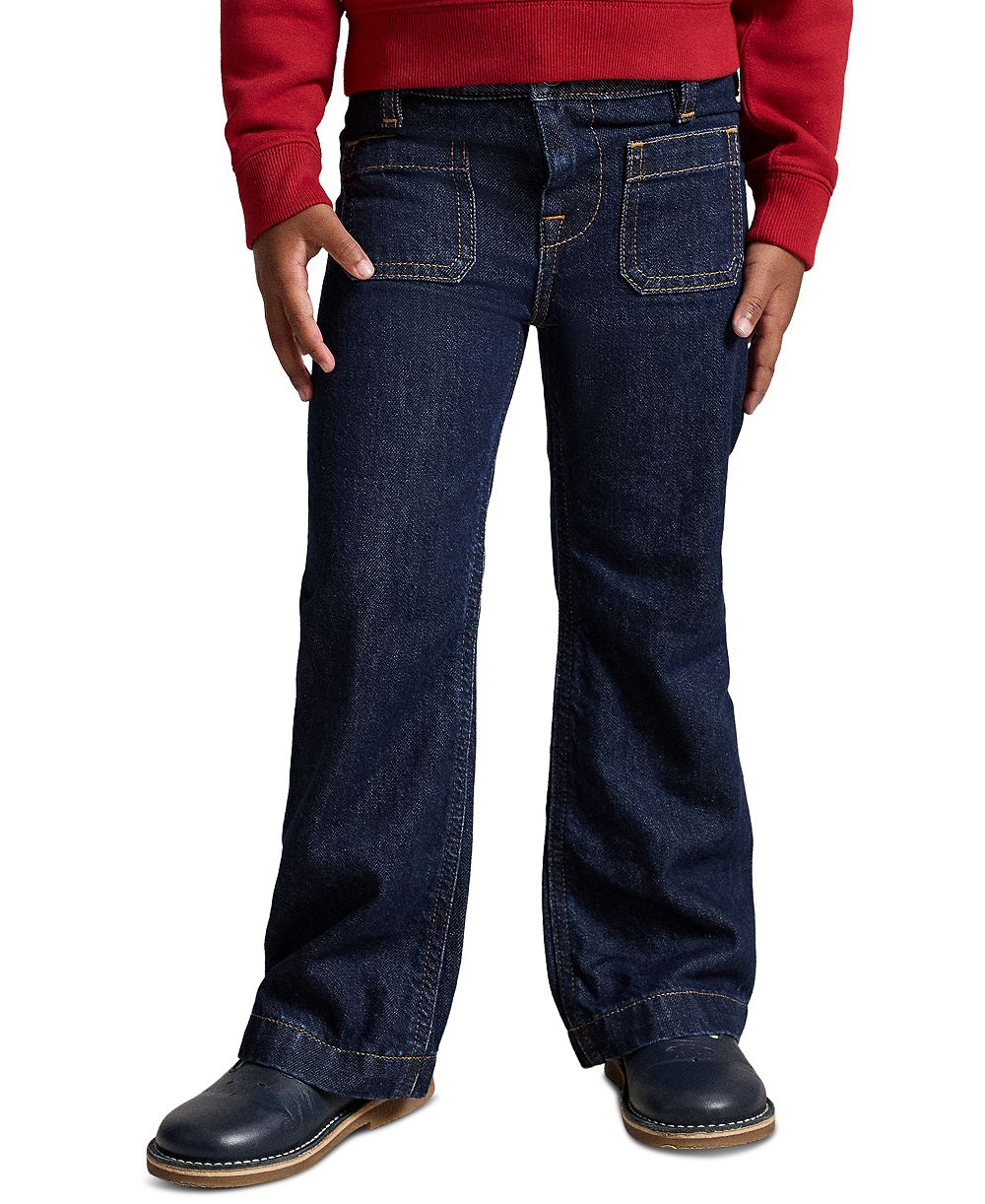 Polo Ralph Lauren джинсы-клеш с логотипом для девочек 2T-6X
