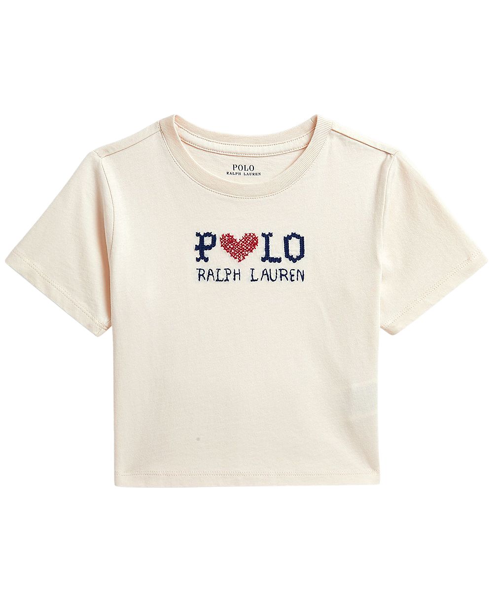 Детская хлопковая футболка Polo Ralph Lauren Logo