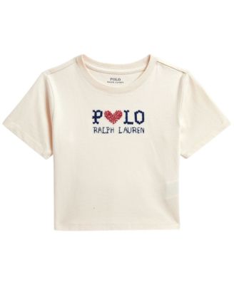 Детская хлопковая футболка Polo Ralph Lauren Logo