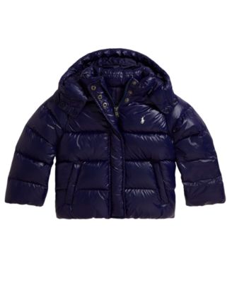 Polo Ralph Lauren Детский глянцевый пуховик с капюшоном 2T-6X