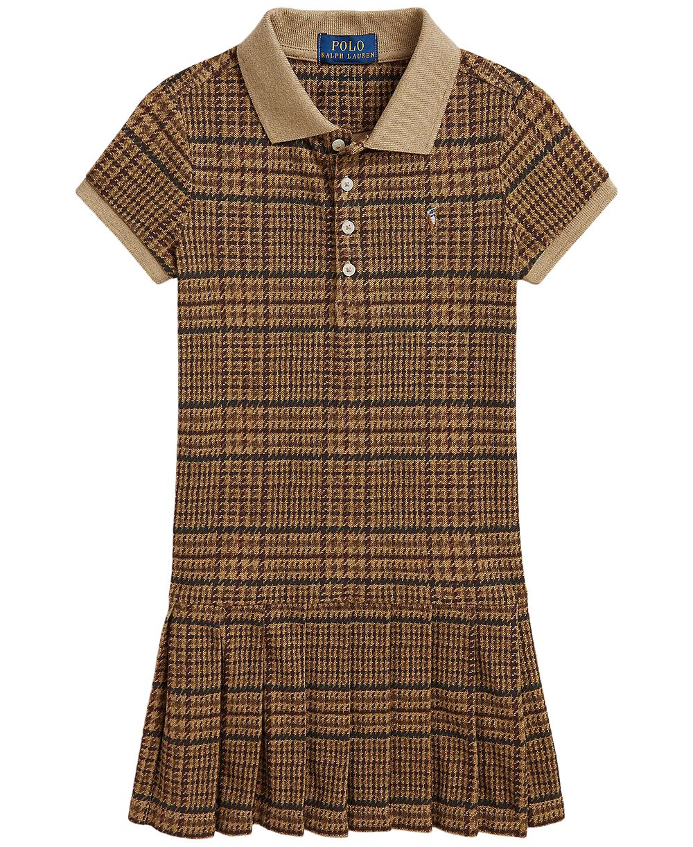 Детское платье Polo Ralph Lauren 2T-6X Tweed-Print Stretch Mesh Polo