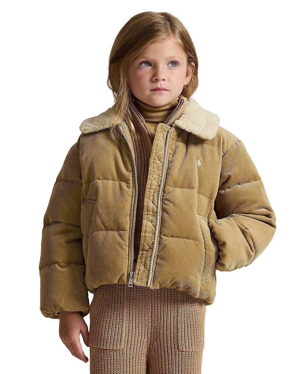 Детская пуховая куртка Polo Ralph Lauren из вельвета