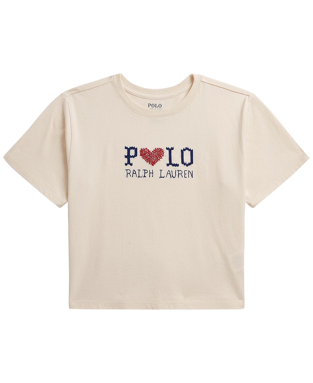 Polo Ralph Lauren Girls' 7-16 Logo Cotton Jersey T-Shirt
