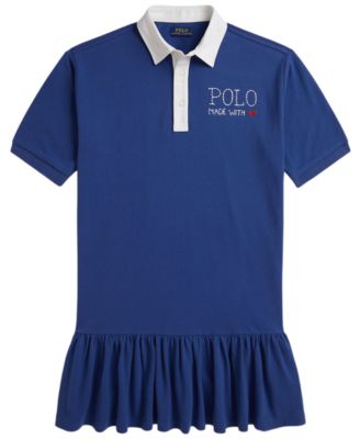 Платье Polo Ralph Lauren для девочек 7-16 Logo Cotton Mesh Rugby