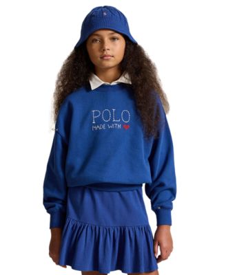 Детский флисовый свитшот Polo Ralph Lauren с логотипом 7-16