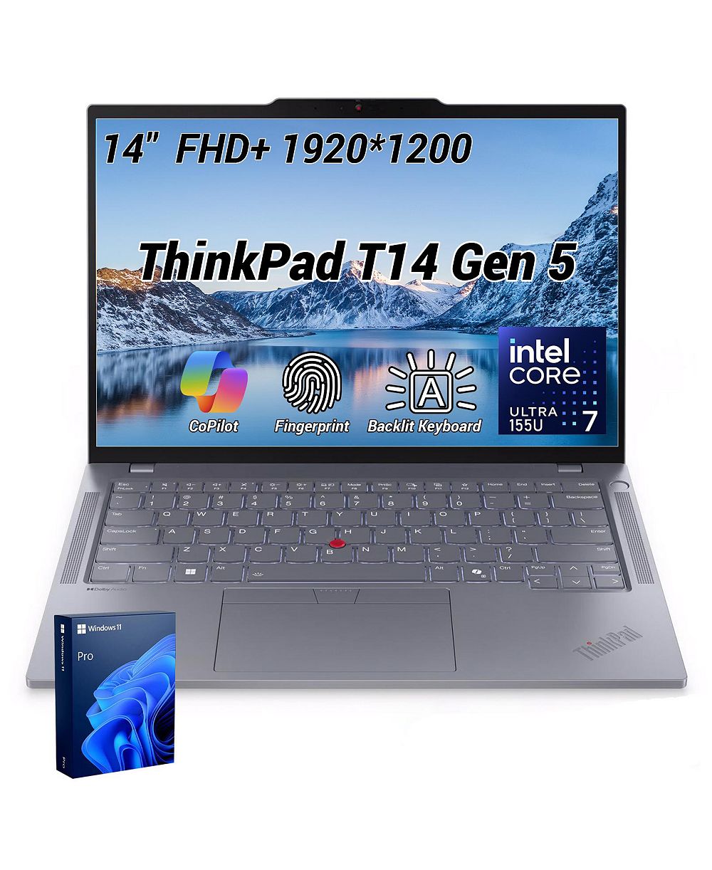 Ноутбук Lenovo ThinkPad T14 14" Intel Core Ultra 7 16GB RAM 1TB SSD Windows 11 Pro 60Hz
