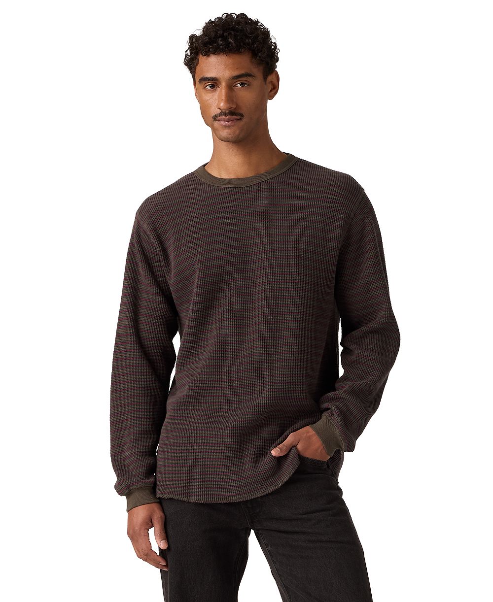 Levi's Men's Long-Sleeve Thermal Waffle-Knit T-Shirt