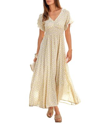 Женское платье LASCANA Floral V-Neck Maxi