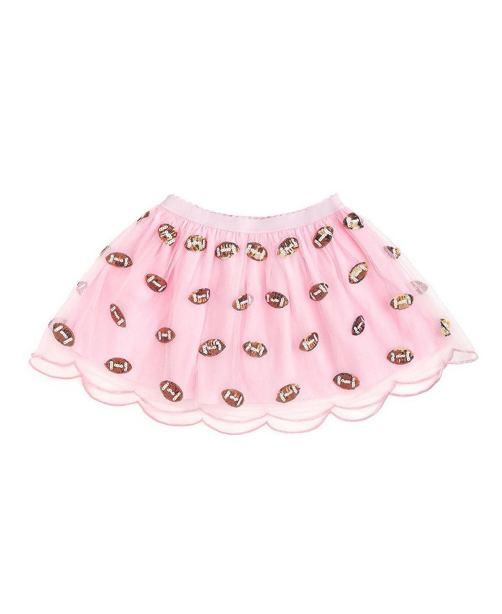 Sweet Wink Little Girls (2-6) Mini Sequin Footballs Tutu Skirt