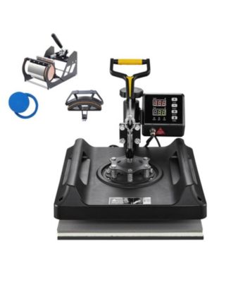 Пресс для сублимации YOBTOP Heat Press Machine 8 In 1 Set - Digital Control and Display, Dual-Tube Heating, 360degree(s) Swing Away Design