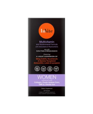 InviteHealth Women's Multivitamin 30 Day VitaPak Regimen 2 Tablets, 2 Vegetarian Capsules and 1 Liquid Vegetarian Capsule per VitaPak