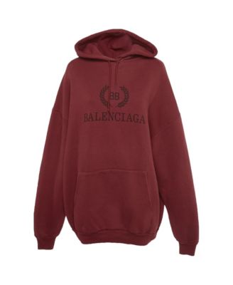 Женское оверсайз худи Pre-Owned Balenciaga Logo Print Cotton