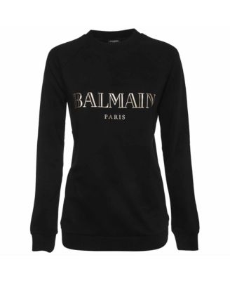 Balmain Женская хлопковая толстовка с логотипом Pre-Owned