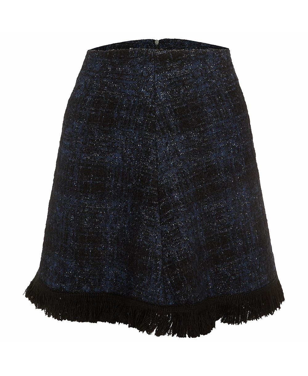 Женская мини-юбка Love Moschino Tweed Fringed, б/у
